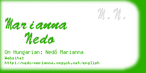 marianna nedo business card